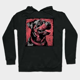 Retro Art Rottweiler Dog Lover Hoodie